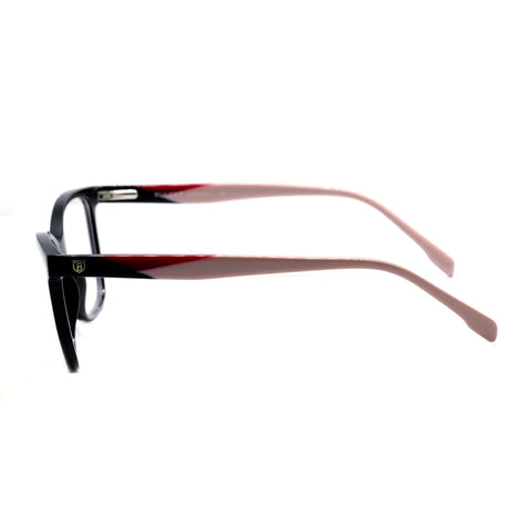 Óculos de Grau Bulget BG 6331 I A01 Preto Brilho E Rosê