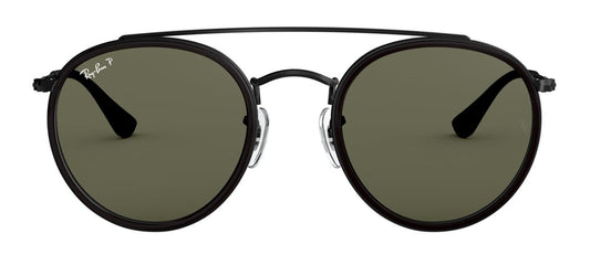 Ray-Ban Round Double Bridge Preto Polarizado RB3647NL 002/58 51