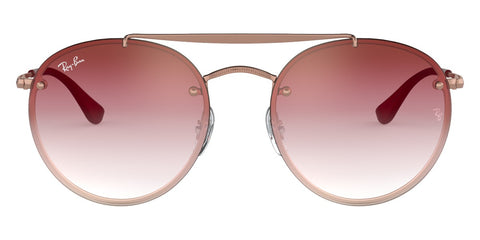 Ray-Ban Round Double Bridge Bronze/Vermelho Espelhado RB3614N 91410T 54