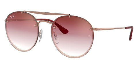 Ray-Ban Round Double Bridge Bronze/Vermelho Espelhado RB3614N 91410T 54