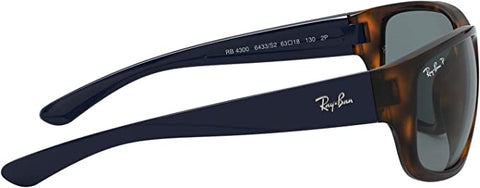 Ray-Ban Tartaruga-Azul Clássico Polarizado RB4300 6433S2 63 *2P